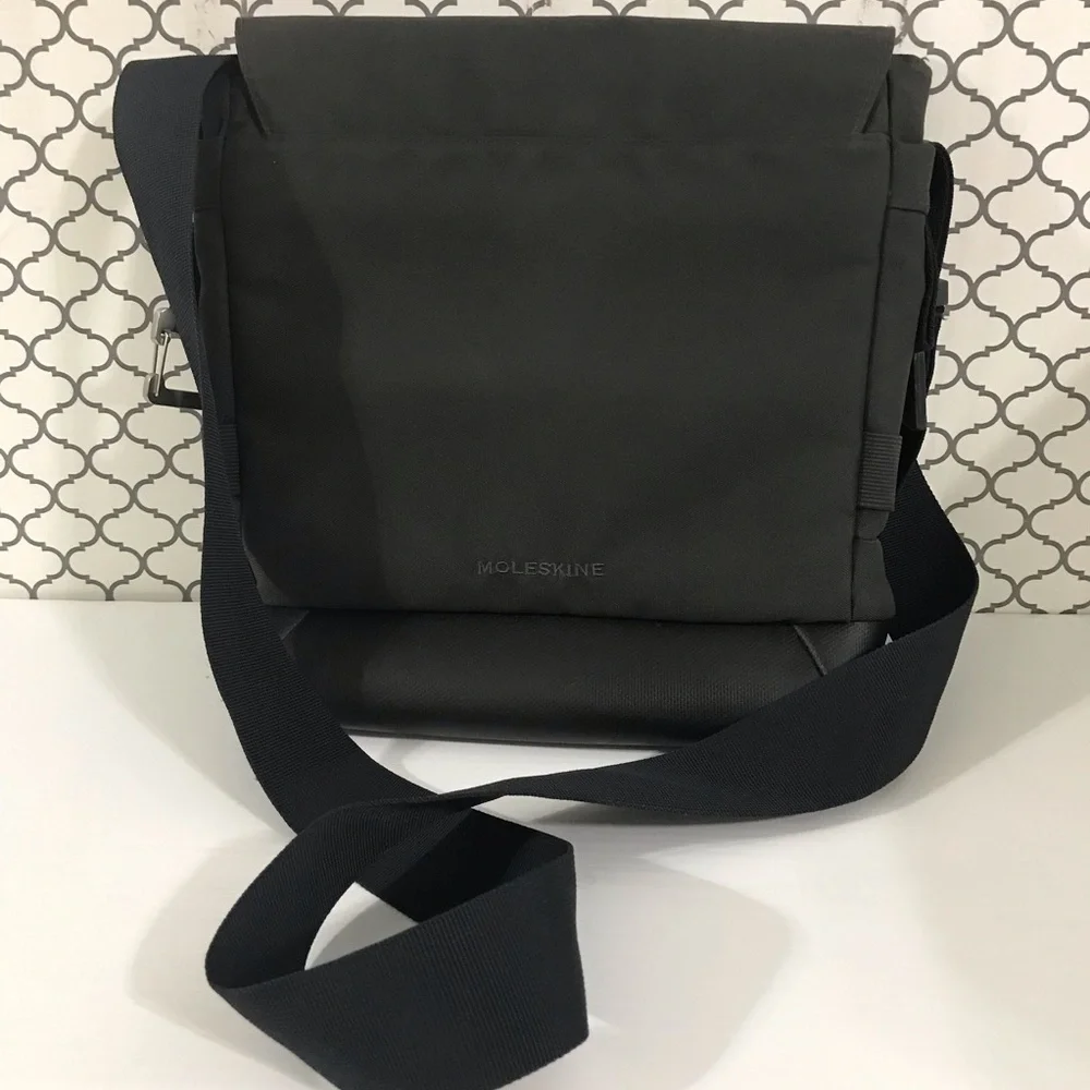 Moleskine Classic Black Messenger Bag - Men